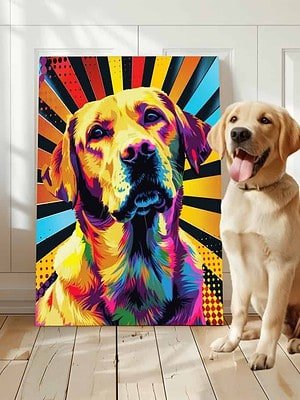 Pop Art Style Pet Portrait