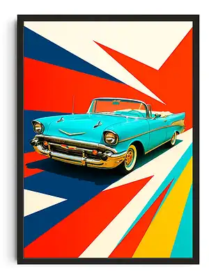 1957 Chevrolet Bel Air Pop Art