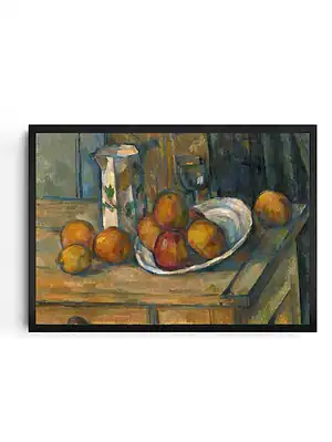 Paul Cezanne, Still Life With Milk Jug And Fruit