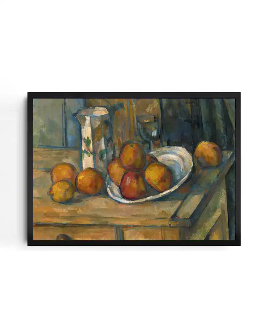 Paul Cezanne, Still Life With Milk Jug And Fruit