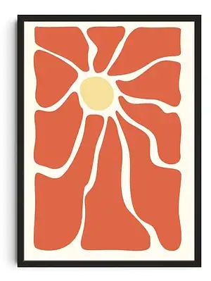 Abstract Flower Print