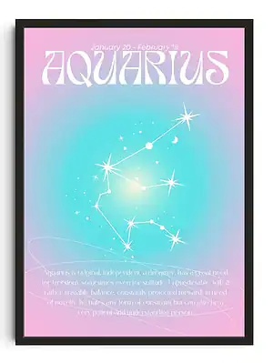 Aquarius Cosmic Print