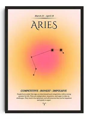 Aries Gradient Print