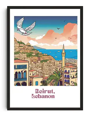 Beirut Travel Poster