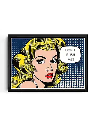 Blonde Icon Lichtenstein Dots