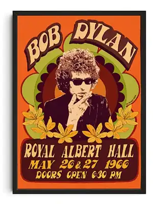 Bob Dylan Psychedelic Poster