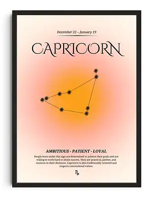Capricorn Gradient Print