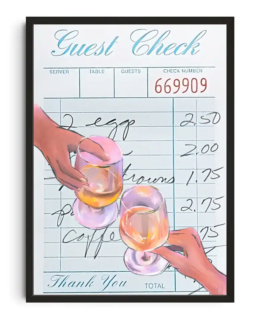 Cheers Guest Check Print