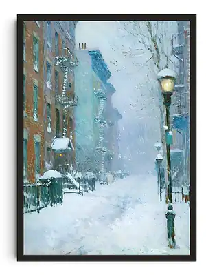 Childe Hassam Snow In New York