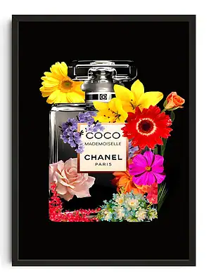 Coco Chanel Flower Pop Art