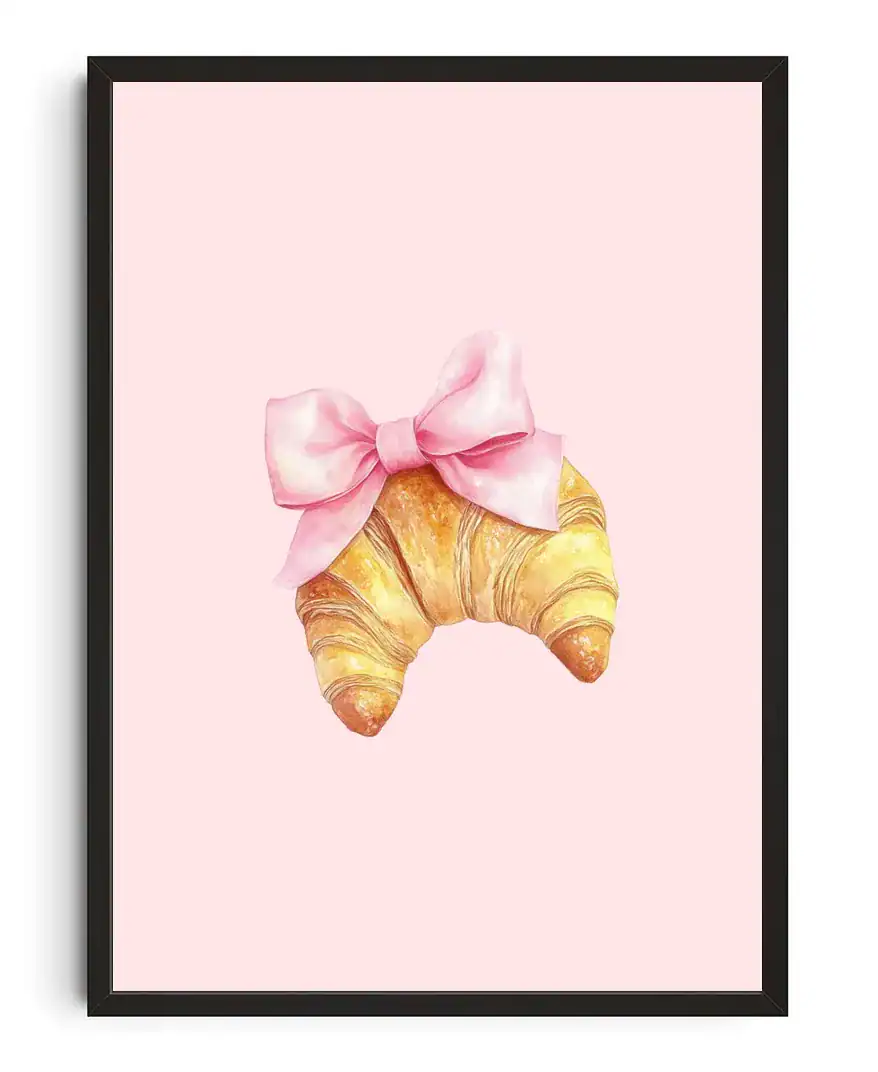 Cute Croissant Print