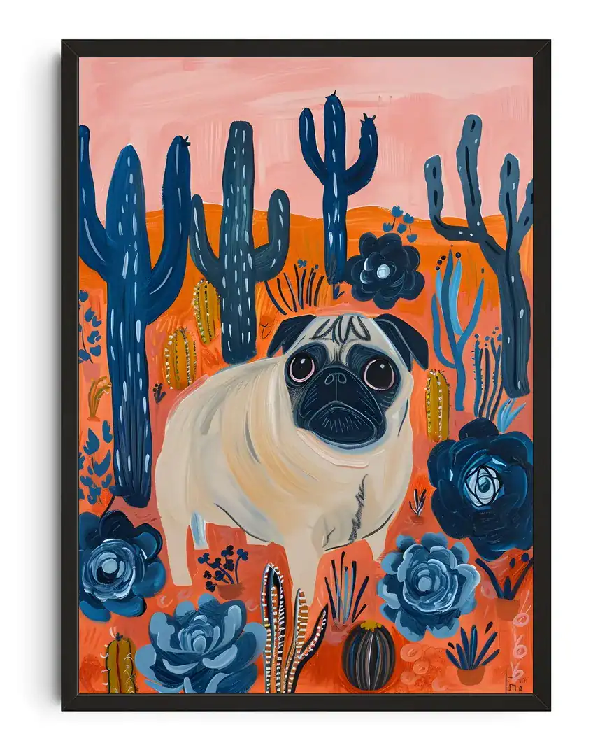 Cute Pug Flower