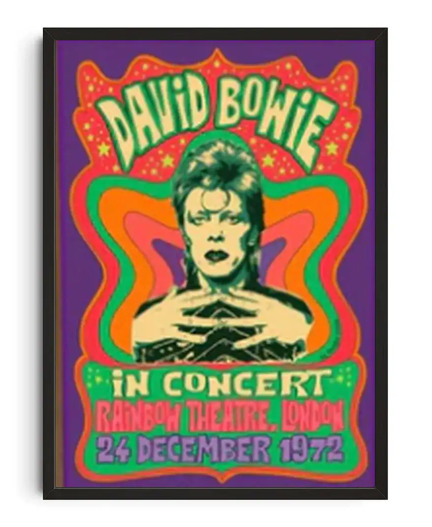 David Bowie Psychedelic Poster