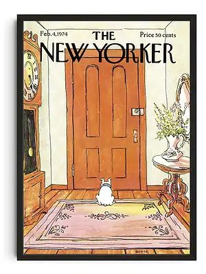 Dog Waiting New Yorker Cover