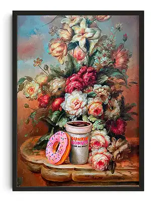 Dunkin Donuts Flower Still Life