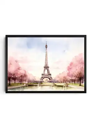 Eiffel Tower Watercolor Print