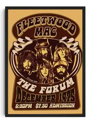 Fleetwood Mac Psychedelic Poster