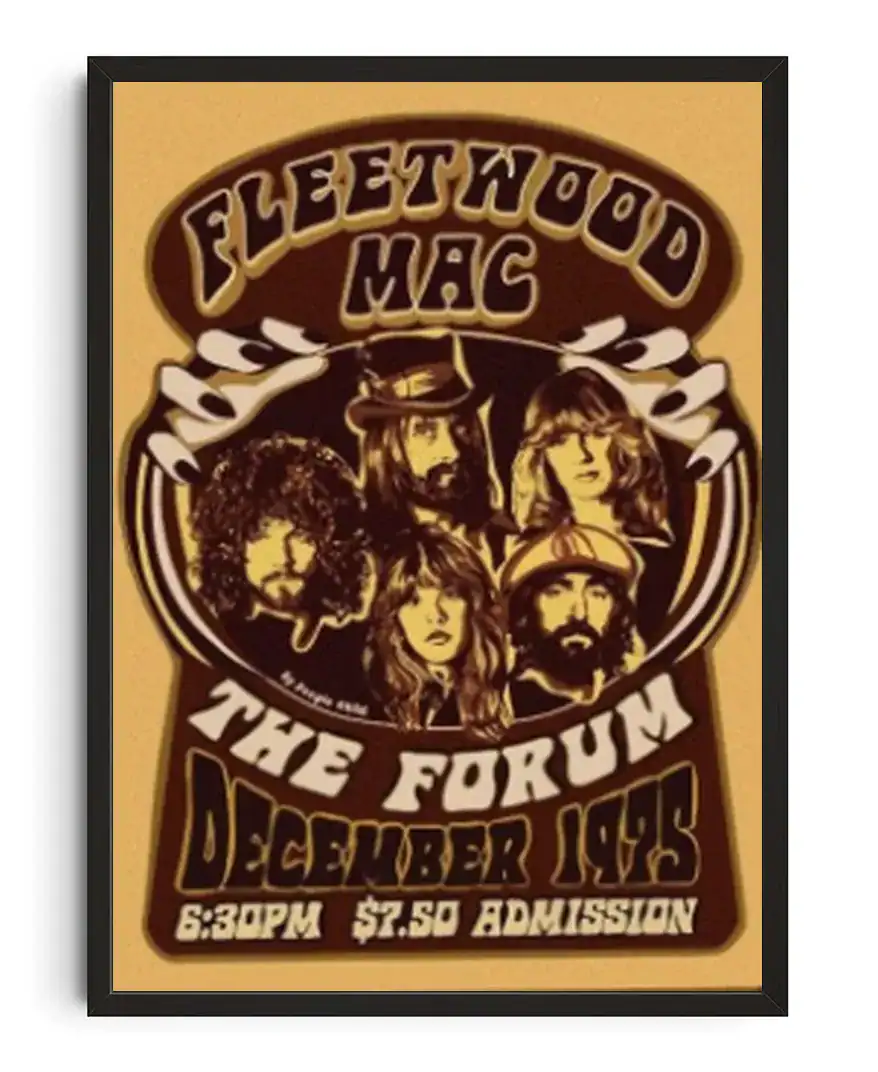 Fleetwood Mac Psychedelic Poster