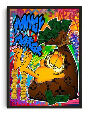 Garfield Street Art Money Maker