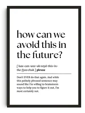 How Can We Avoid This Print