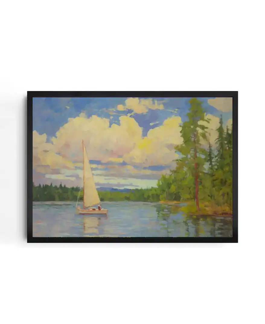 Impressionist Sailing Scene
