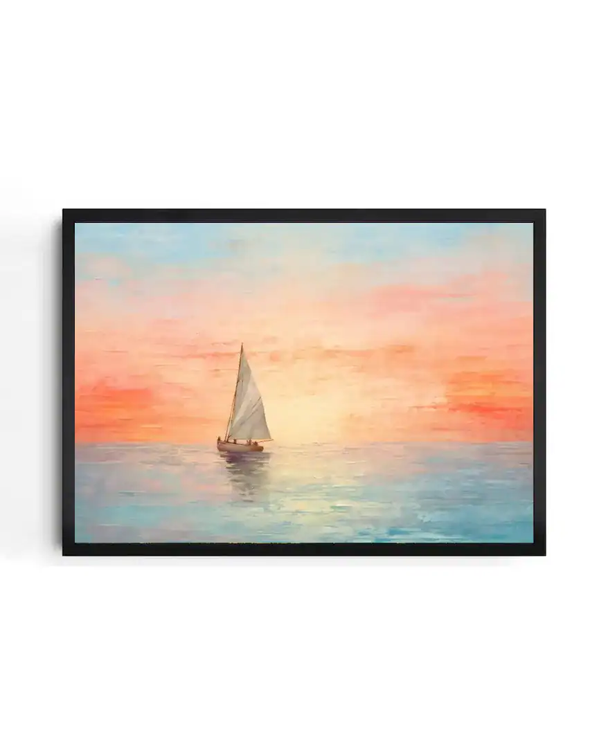 Impressionist Seascape Sunset