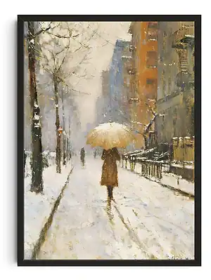 Impressionist Winter Scene 1