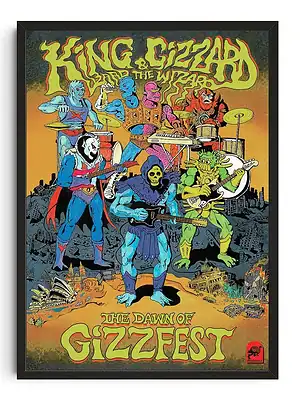King Gizzard Psychedelic Poster