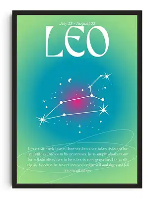 Leo Cosmic Print 1