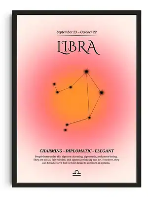 Libra Gradient Print
