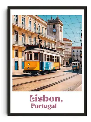 Lisbon Travel Poster