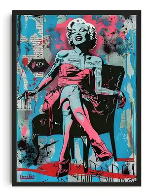 Marilyn Monroe Neon Pop Art