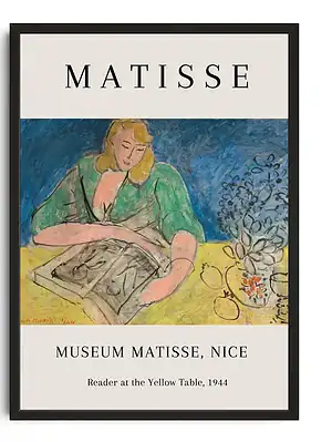Matisse Reader At The Yellow Table