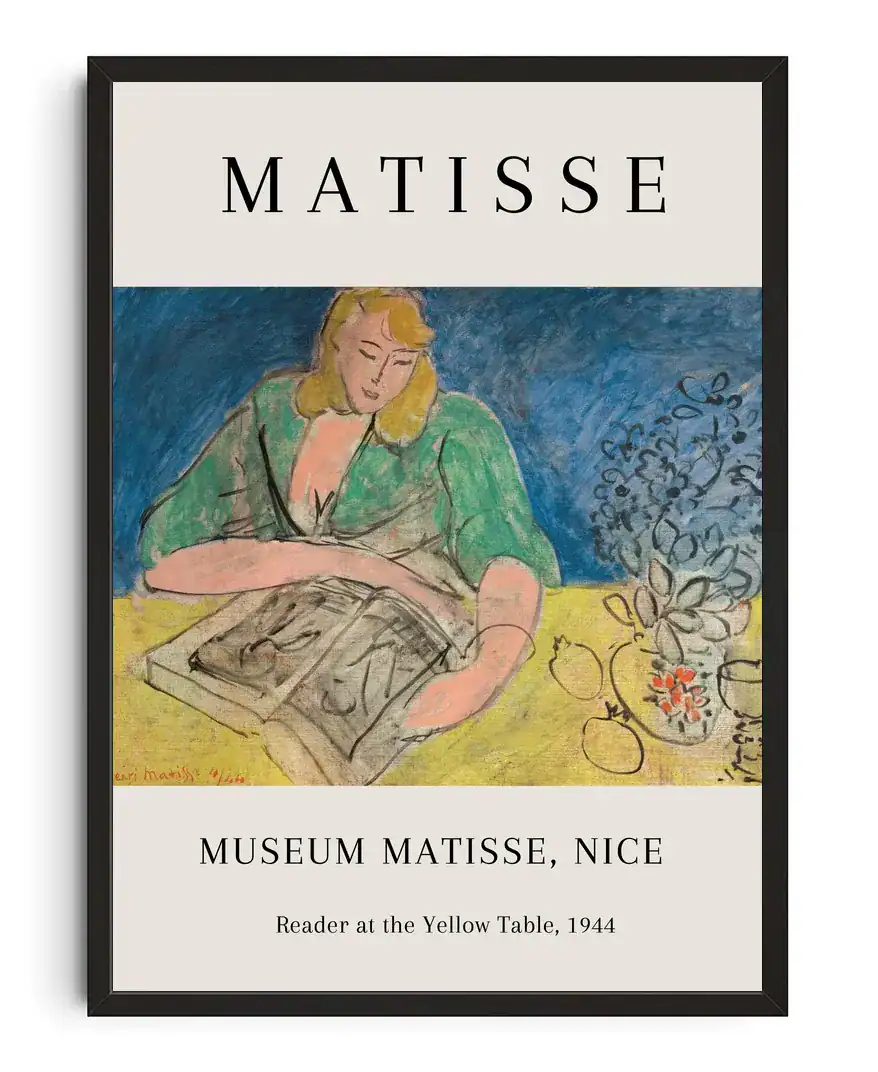 Matisse Reader At The Yellow Table