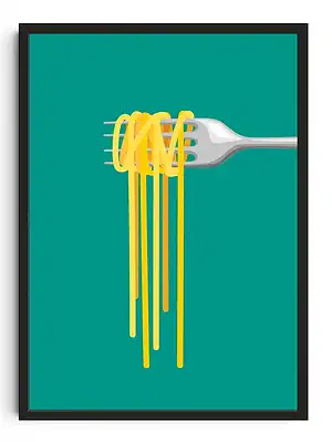 Minimilist Noodle Print