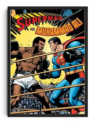 Mohammad Ali Vs Superman Poster