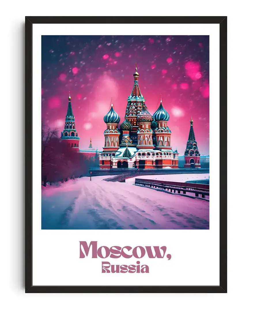 Moscow Travel Poster