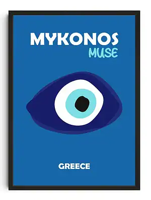 Mykonos Travel Poster