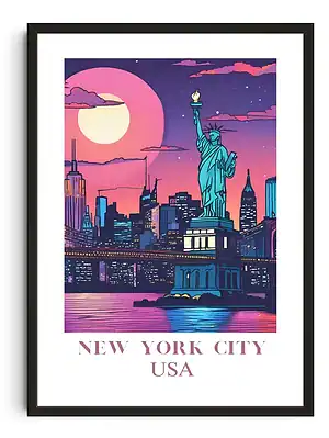 New York Travel Poster
