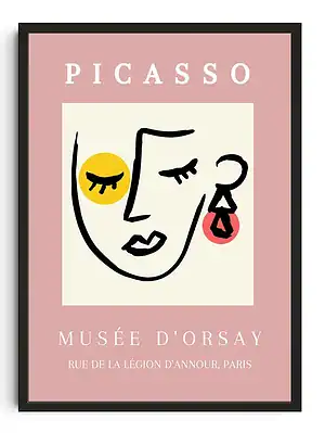 Picasso Abstract Face