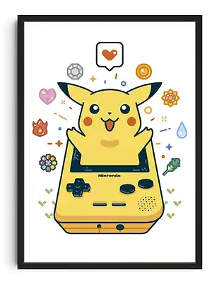 Pikachu Gameboy Cute Art