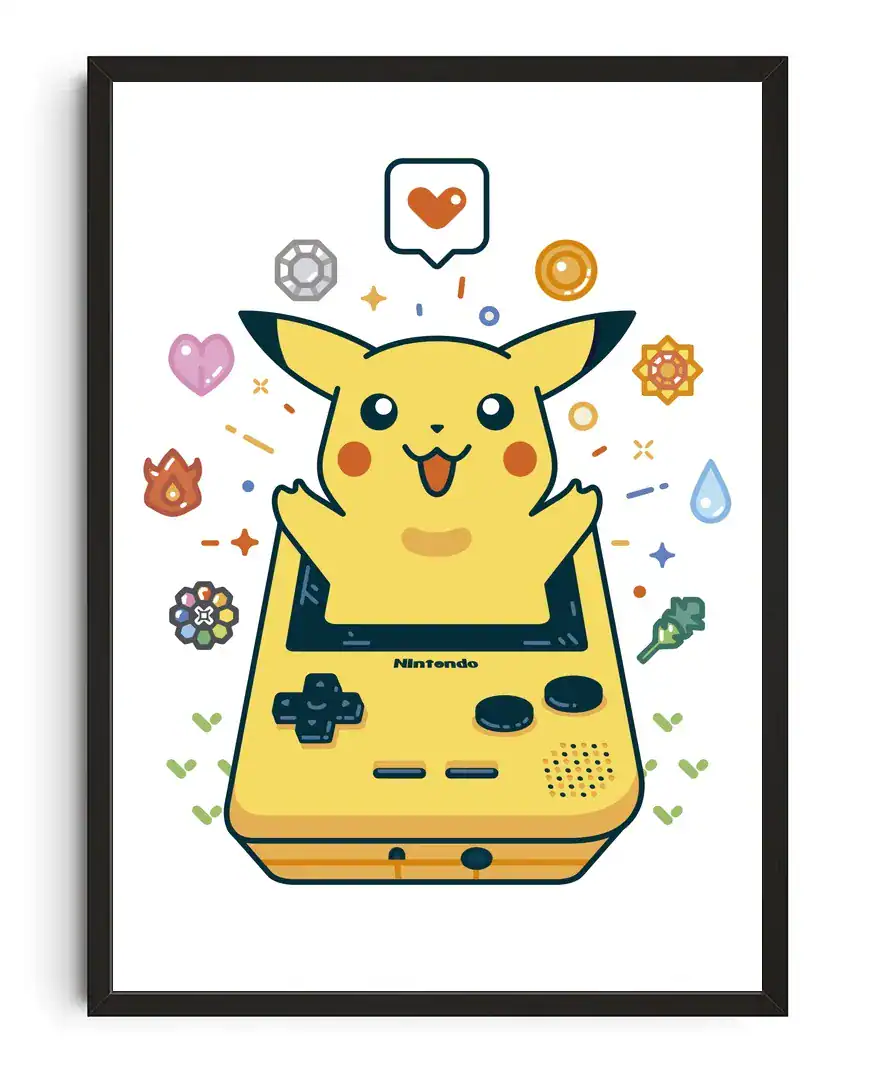 Pikachu Gameboy Cute Art