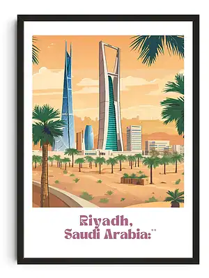 Riyadh Travel Poster
