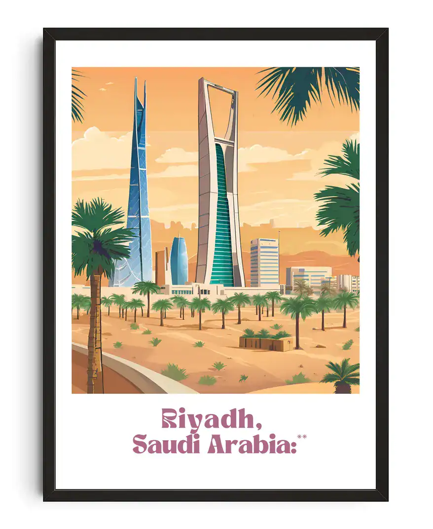 Riyadh Travel Poster