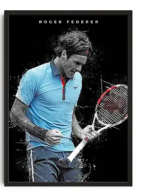 Roger Federer Aesthetic Poster