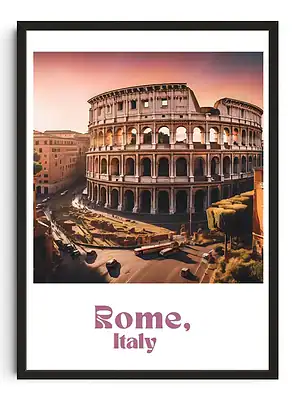 Rome Travel Poster