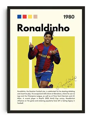 Ronaldinho Infographic Poster