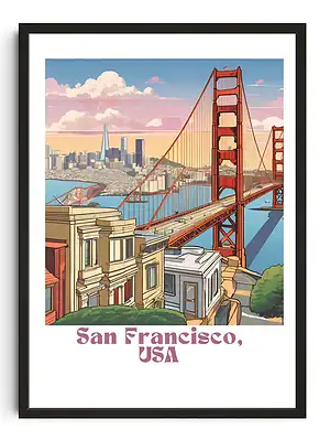 San Francisco Travel Poster