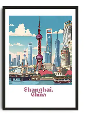 Shanghai Travel Poster