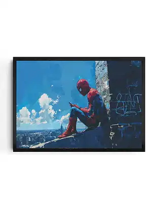 Spiderman Cityscape Print